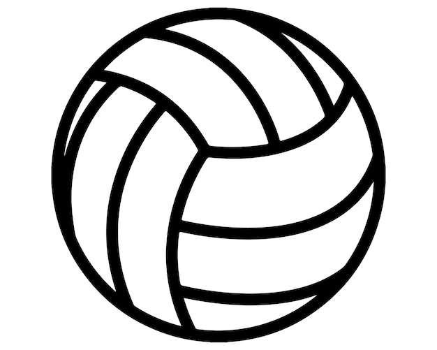 Captura la energía dinámica del voleibol con este diseño de silueta lleno de acción.