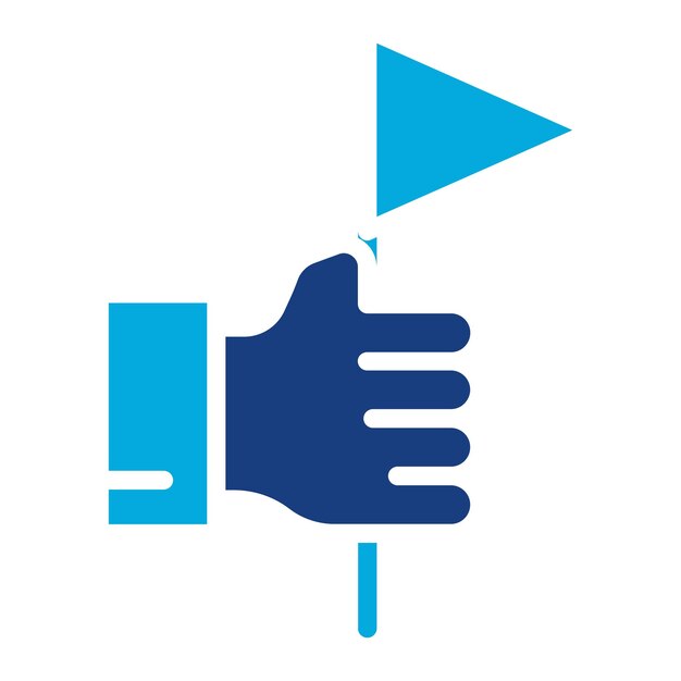 Captura la imagen vectorial del icono de la bandera Se puede utilizar para el diseño de juegos