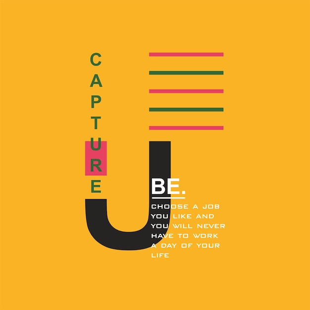 Capture diseño tipográfico moderno y elegante diseño gráfico vectorial ilustración de moda