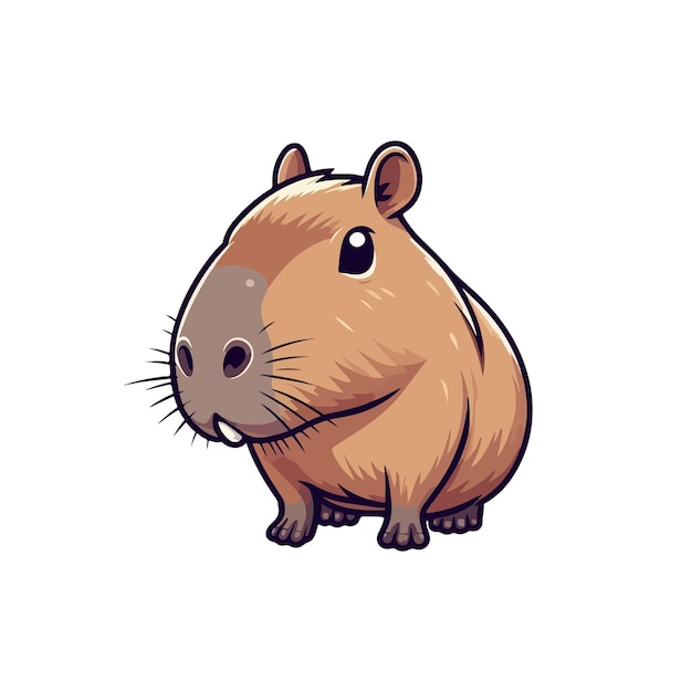 Vector capybara ai generó una imagen