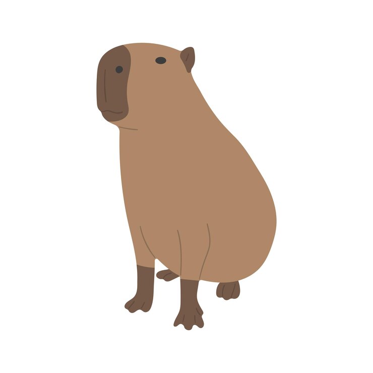 Vector capybara y su caballo 15