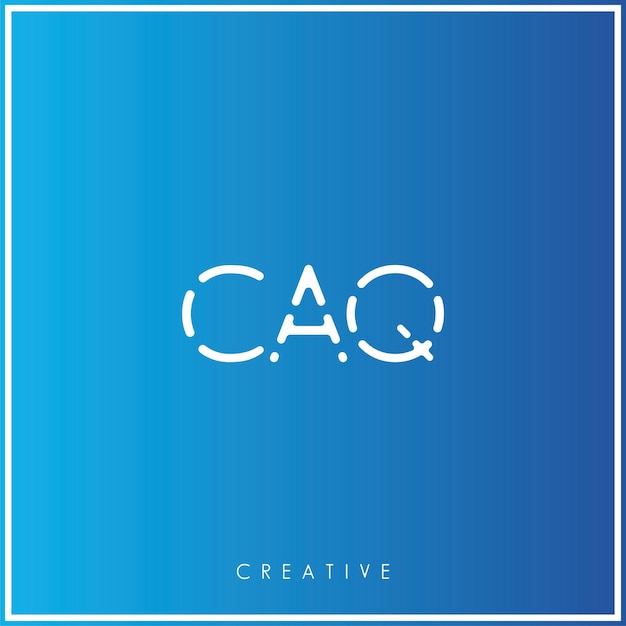 CAQ Premium Vector último diseño de logotipo Diseño creativo de logotipo Ilustración vectorial Logotipo mínimo Monograma