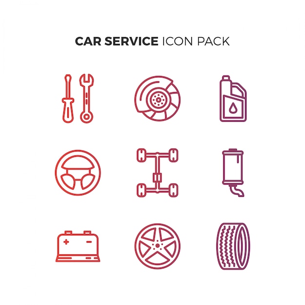 Car Serive Icon Pack