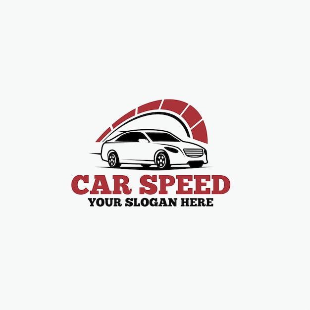 Vector car speed ​​logo