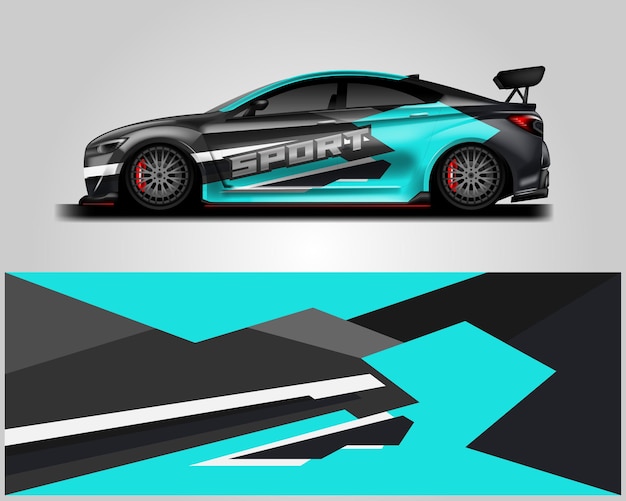 Car wrap designs vector stripe racing background