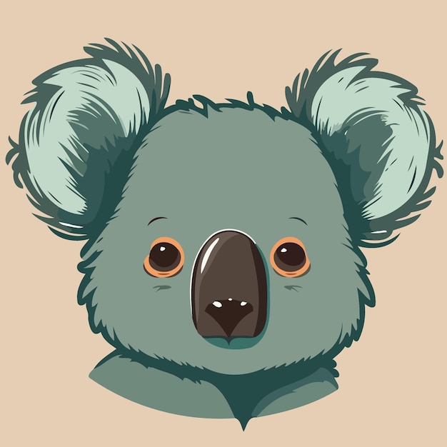 Cara de animal mamífero herbívoro koala común