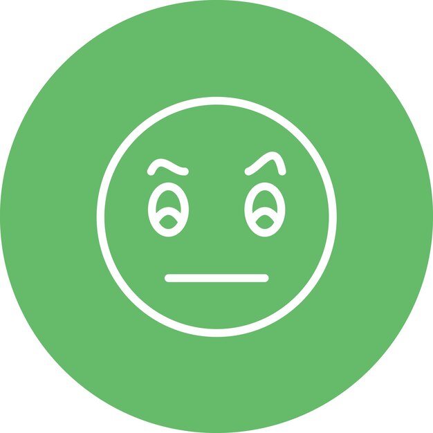 Cara con ceja levantada Ilustración del icono vectorial del conjunto de íconos Emoji