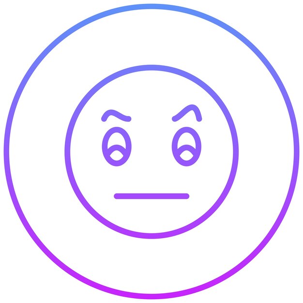Vector cara con ceja levantada ilustración del icono vectorial del conjunto de íconos emoji