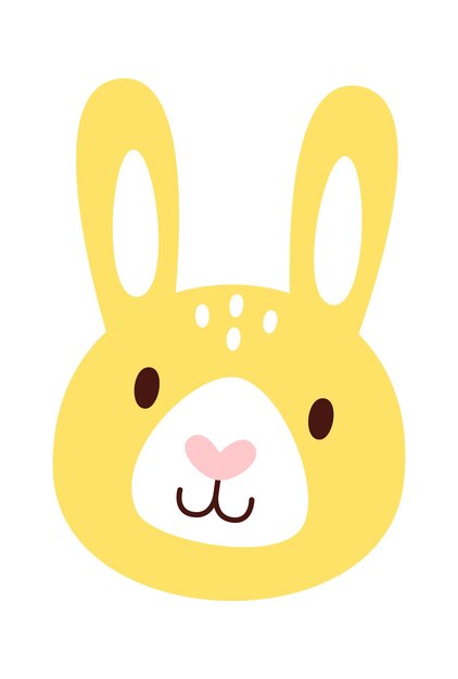 Cara de conejo infantil