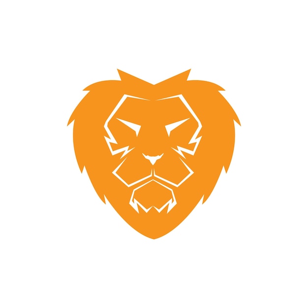 Cara fuerte león moderno logotipo diseño vector gráfico símbolo icono signo ilustración idea creativa