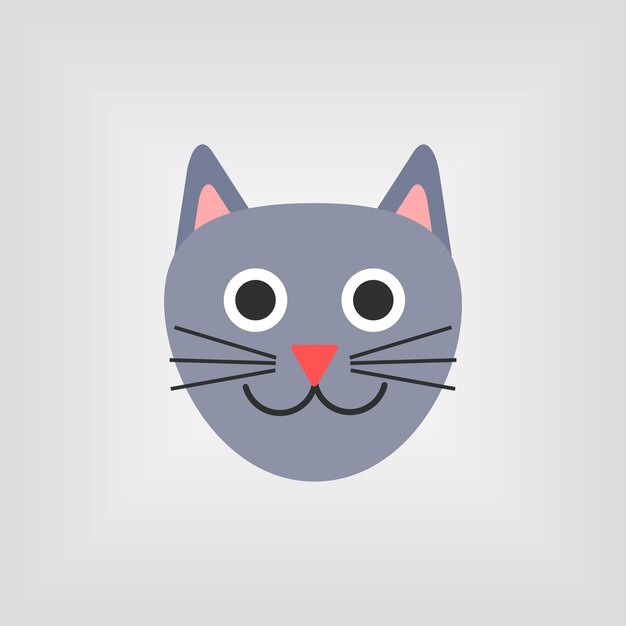 Vector cara de gato