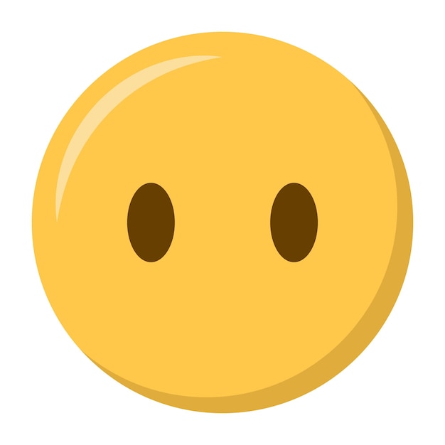 Cara sin un icono de emoji de la boca