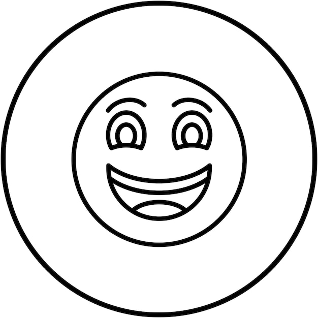 Cara con icono vectorial de Lágrimas de Alegría Se puede usar para el conjunto de iconos Emoji