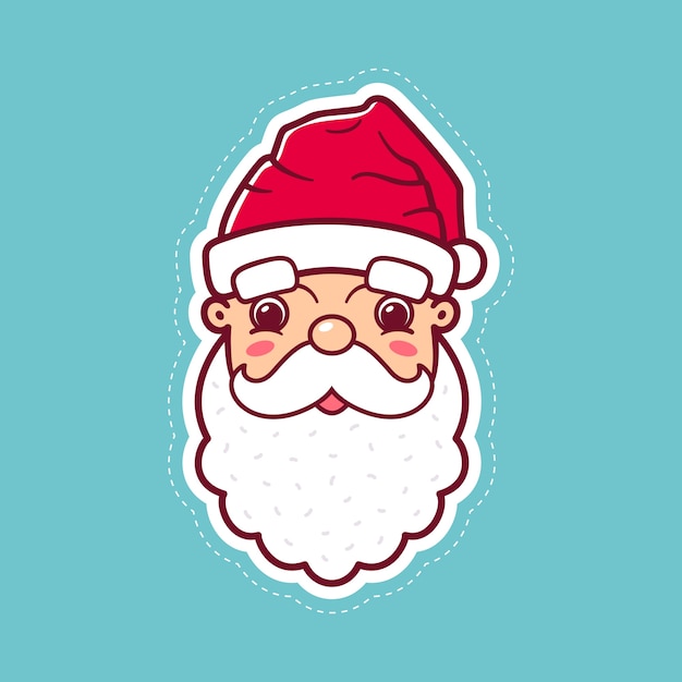Cara linda de Santa Claus