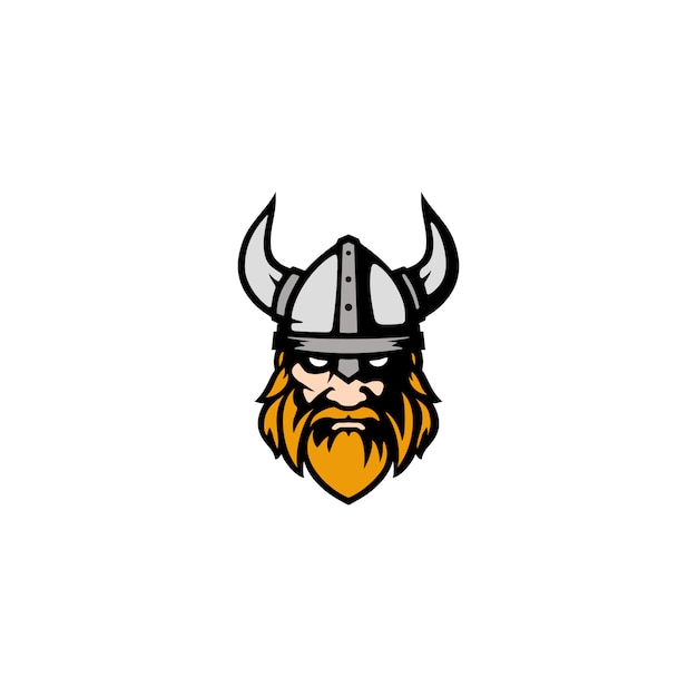 Cara moderna de Viking Head para diseño de logotipo de Esports