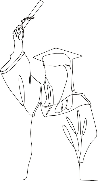 Cara de mujer039s de dibujo de línea continua vectorial