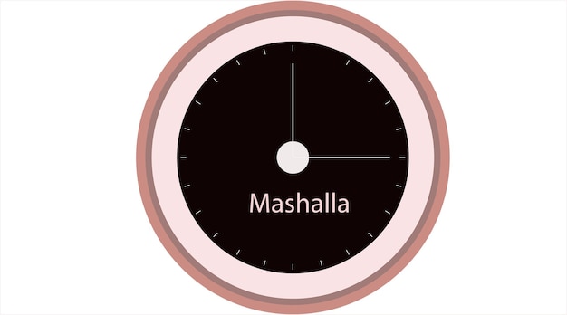 Cara de reloj sencillo Animación de lapso de tiempo en bucle Gráficos de movimiento de una cara de reloj simple completando un círculo verde lima de 24 horas Fondo negro