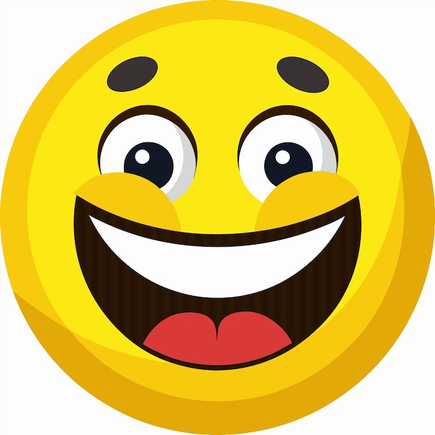 una cara sonriente amarilla con una cara sonreída amarilla