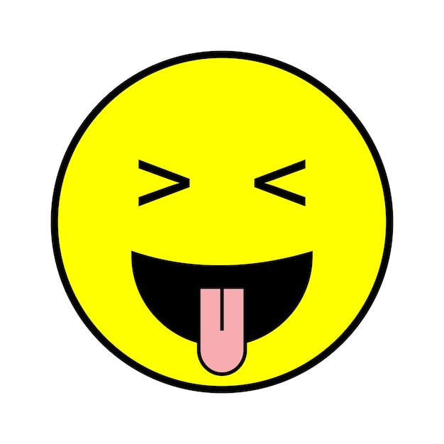 Una cara sonriente amarilla con una cara sonriante amarilla y un fondo blanco y negro
