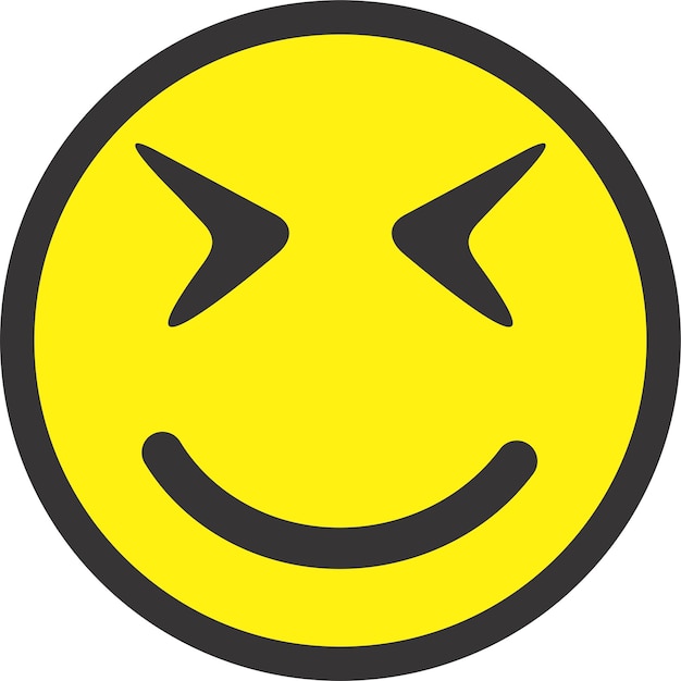 una cara sonriente amarilla con una cara sonrisa en ella