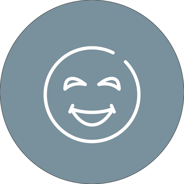 Cara sonriente con icono vectorial de sudor Ilustración del conjunto de iconos de emoji