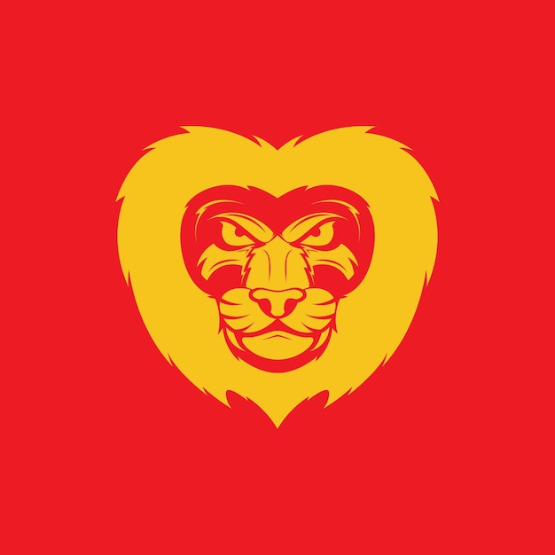 Cara tigre con león barba logo diseño gráfico vectorial símbolo icono signo ilustración idea creativa
