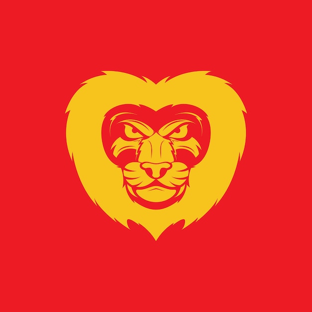 Cara tigre con león barba logo diseño gráfico vectorial símbolo icono signo ilustración idea creativa