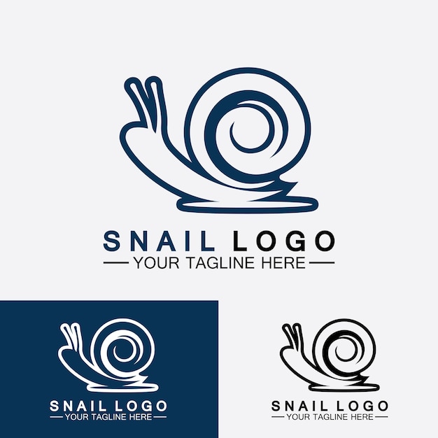 Caracol Logo vector de inspiración de diseño moderno creativo