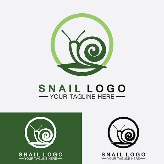 Caracol Logo vector de inspiración de diseño moderno creativo