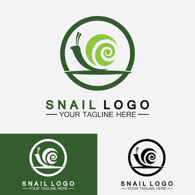 Caracol Logo vector de inspiración de diseño moderno creativo