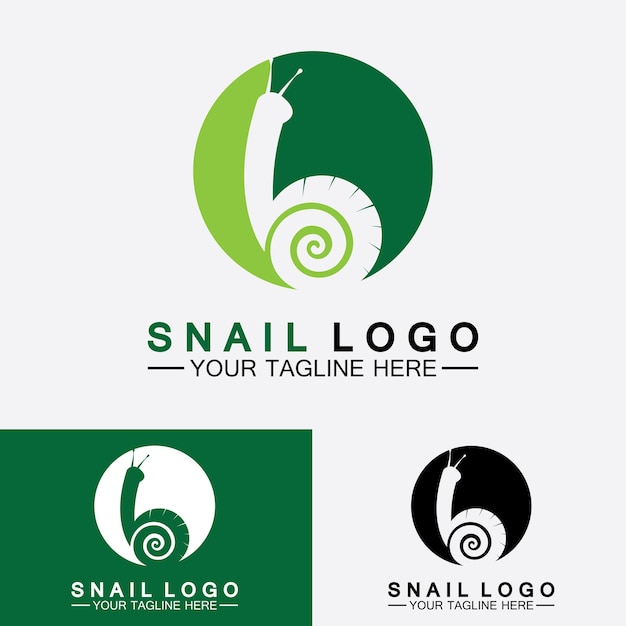 Caracol logo vector de inspiración de diseño moderno creativo