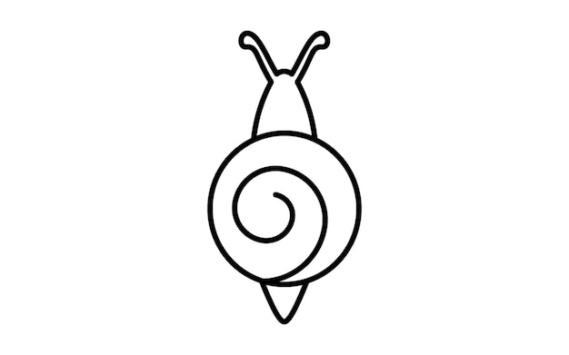 Caracol un simple icono de plagas desagradables