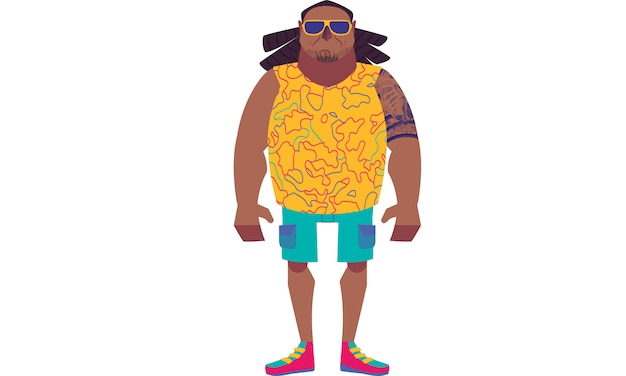 Carácter hawaiano aislado