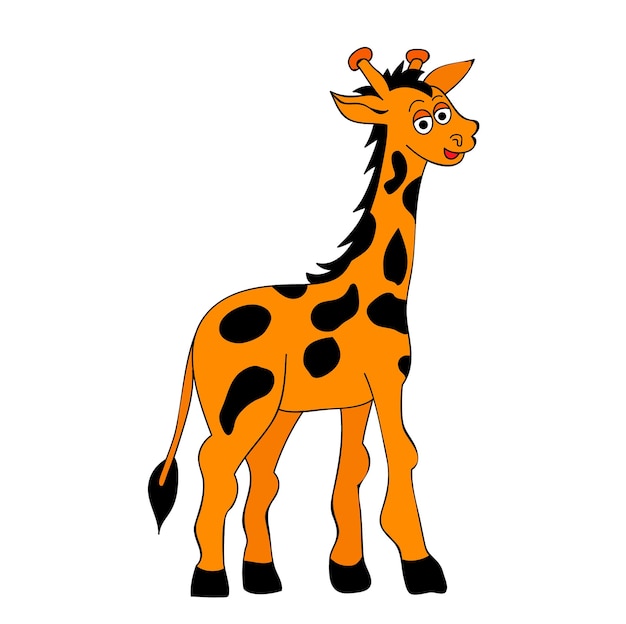 Carácter de jirafa vectorial