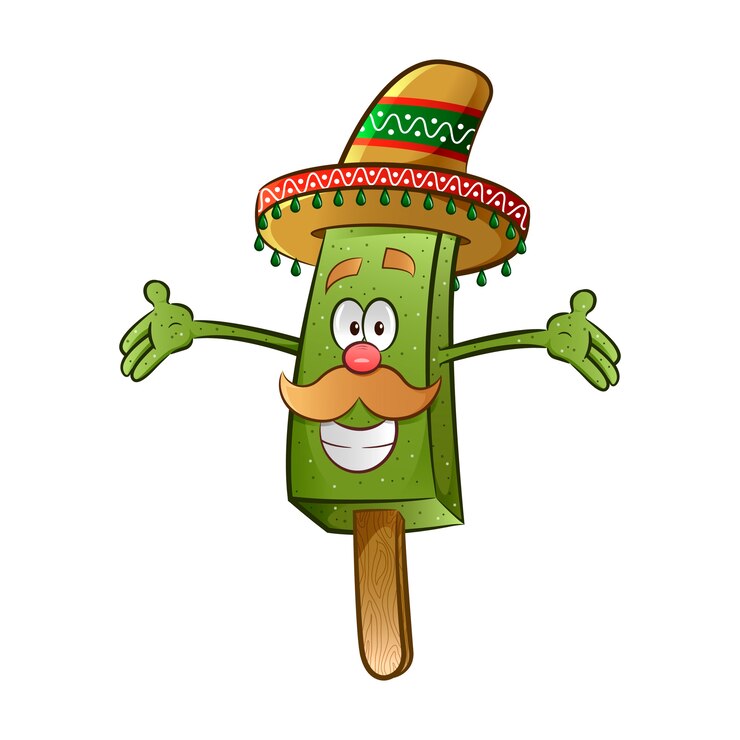 Vector carácter de paleta mexicana