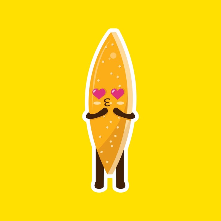 Carácter plano de la mascota de la cáscara de naranja confitada linda de Kawaii