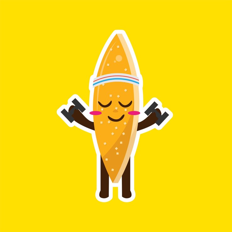 Carácter plano de la mascota de la cáscara de naranja confitada linda de Kawaii