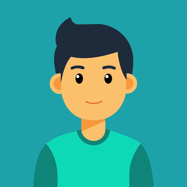 Carácter vectorial del animador en estilo plano
