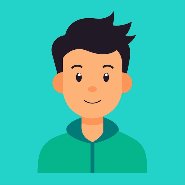Carácter vectorial del animador en estilo plano