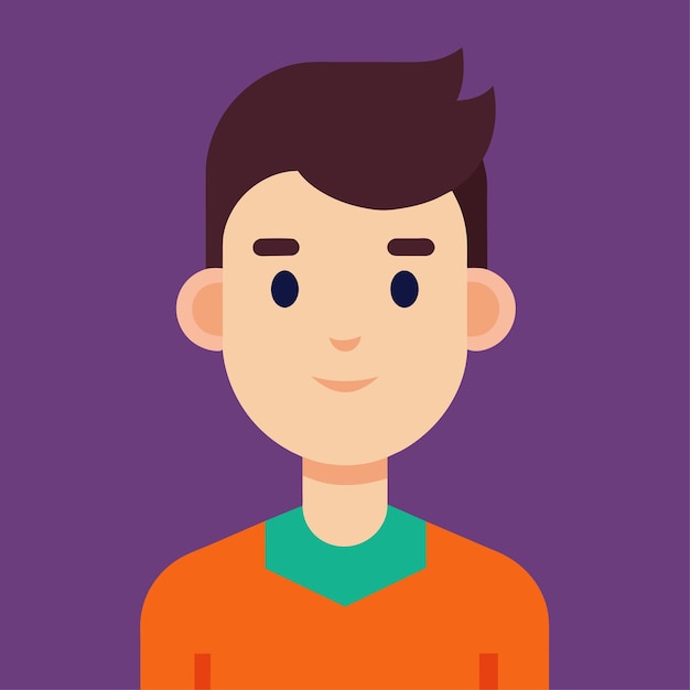 Carácter vectorial del animador en estilo plano