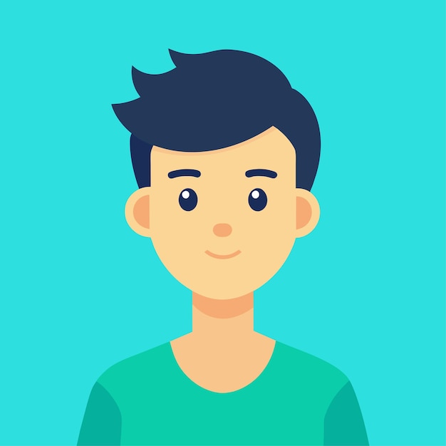 Carácter vectorial del animador en estilo plano