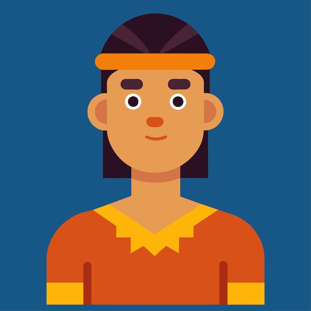 Carácter vectorial de antropólogo en estilo plano
