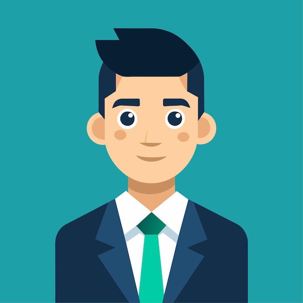 Carácter vectorial del banquero en estilo plano