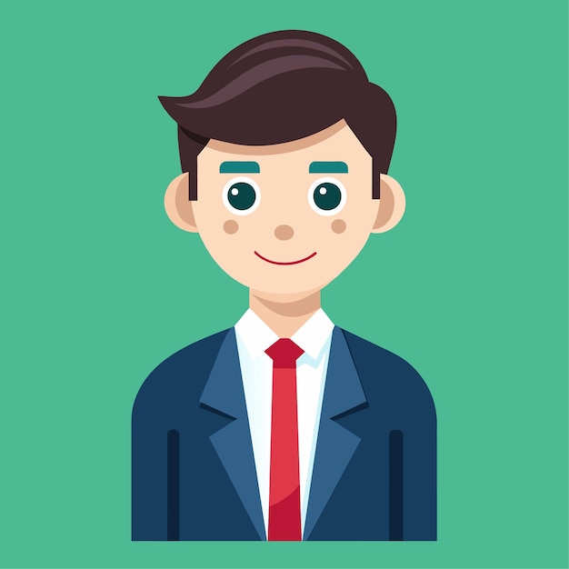 Carácter vectorial del banquero en estilo plano