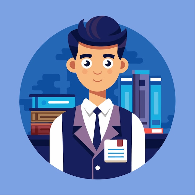 Carácter vectorial del contable en estilo plano