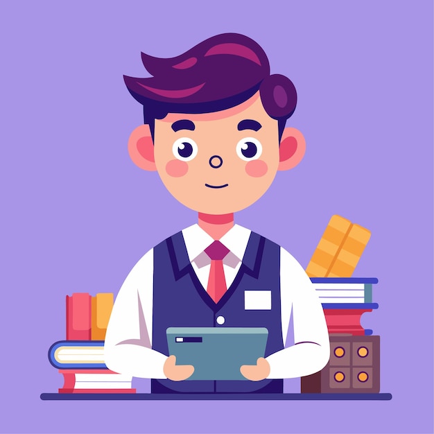 Carácter vectorial del contable en estilo plano
