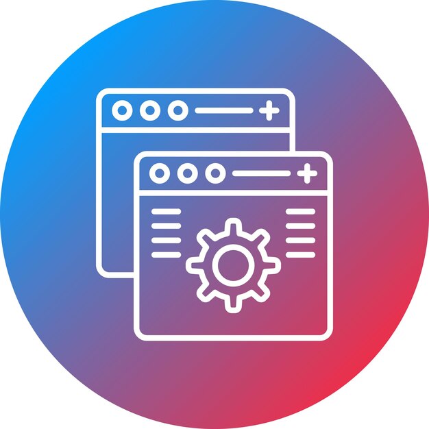 Características personalizadas imagen vectorial de icono Se puede utilizar para la programación informática