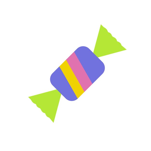 Caramelo vector icono color estilo 10 eps