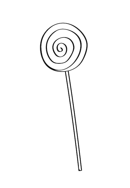 Caramelos dulces y piruletas Caramelos deliciosos Ilustración vectorial de aislado en blanco
