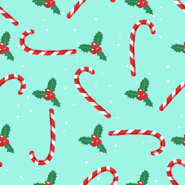 Caramelos navideños. Patrón sin costuras